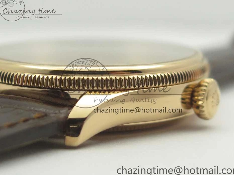 Best Leather Markers Edition Real A3165 Strap Date Brown RG Black Sticks 50519 on Dial Cellini MK 0408